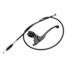 HIAORS 7/8 Inch Handlebar Left Clutch Lever and Clutch Cable with Adjuster Compatible with 50cc 70cc 90cc 110 cc 125cc Tao Tao SSR Pit Dirt Motor Bike Black