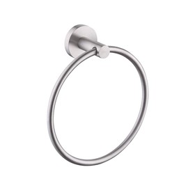 KES Brushed Nickel Towel Ring, Hand Towel Holder for Bathroom Wall, Round Towel Hanger Wall Mount SUS304 Stainless Steel, A2180DG-2