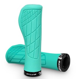 AEYINO Handlebar Grips - Ergonomic Mountain Bike Grips With Single Lock-on, Comfortable Rubber Anti-Slip Handle Grips, Bicycle Handle Bar for 22.2mm MTB, Road Bike, BMX Grips, Trekking, Cruiser