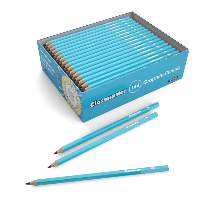 Classmaster GP144HB HB Graphite Pencils — Ideal for Art, Drawing,