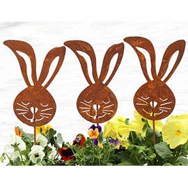 LB H&F Lilienburg Easter Decoration Spring Decoration Rust Metal Weatherproof