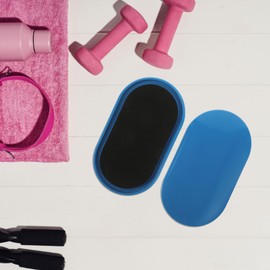 Kisangel 2pcs Oval Exercise Sliders Yoga Sliding Disks Home Sliders Strength Workout Sliding Pads