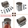Exhaust Clamps Band Clamp 2.5" Lap Joint - Stainless Steel
