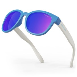 DEAFRAIN Boys Sunglasses for Kids Polarized Girls Child Youth Teen Junior Glasses For Baseball Cycling Running