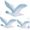 Healifty 3pcs Resin Seagulls Mediterranean Birds Wall Hanging for Home