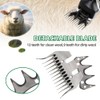 Lucky Farm Sheep Shears Blades Curved Wool Shearing Comb and