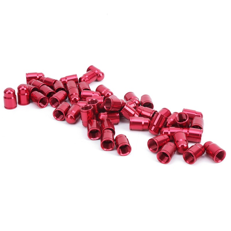 GUB 50Pcs Aluminium Alloy Schrader Valve Cap Bicycle Tyre Nozzle