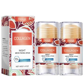 Instant Lift and Tighten with Collagen Neck Facial Stick - Firming Serum Stick - Anti Aging Neck & Cream for Sagging Skin - Hydrates & Repairs for Youthful Rejuvenation