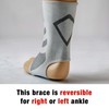 ACE Compression Ankle Support, Gray, 1 Count