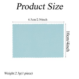 VASANA 25Pcs 6.5x10cm/2.56x4 inch Jewelry Cleaning Cloth Double-Sided Small Polishing Clothes for Sterling Silver Gold Platinum Keeps Jewelry Clean and Shiny (Random Color)