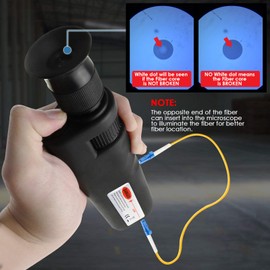 400X Lichtoptischer Hand-Mikroskopprüfer für Koaxialkabel einschließlich 2,5 mm und 1,25 mm Adapter