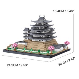 TzFioy Himeji Castle Japan Building Blocks Set (3037Pcs) Famous World Architecture Educational Toys Micro Bricks for Kids Adults