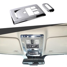 VioletLisa Interior Reading Light Lamp Trim Cover Chrome ABS for Dodge for Ram 1500 2010,for Ram 1500 2011-2015 IRLLTCFDR12CA