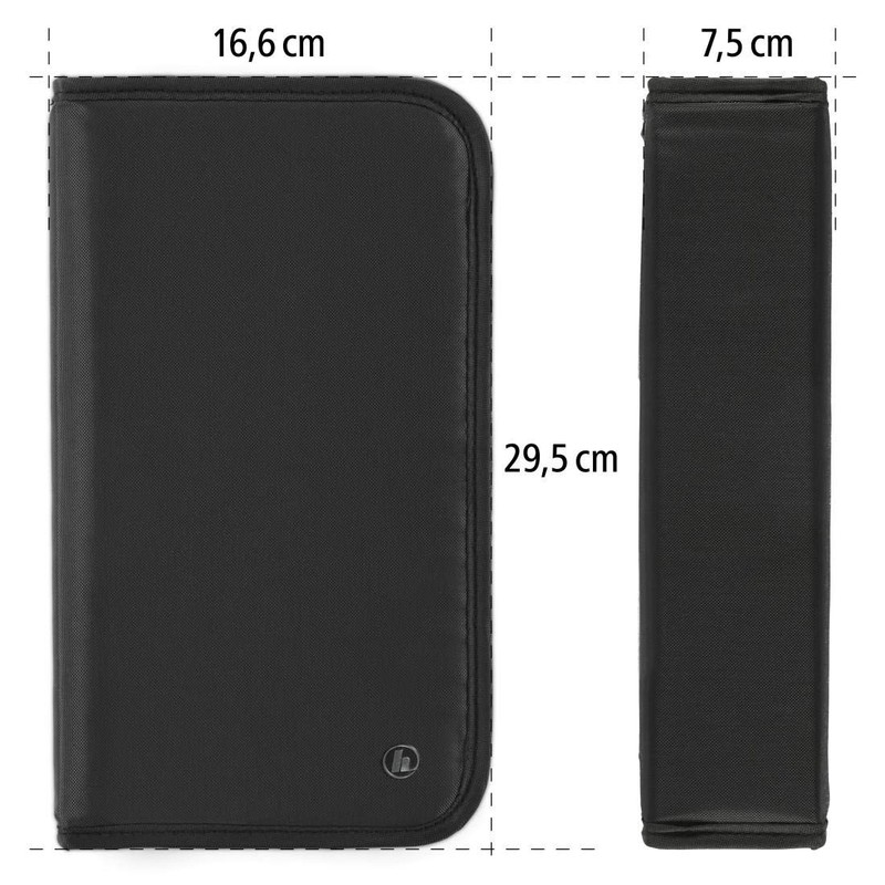 Hama CD wallet for storing 80 CDs/DVDs/Blu-rays, black,00033832