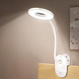 Frog Department Store Clip on Reading Lamp, Battery Powered with 3 Brightness Levels, USB Rechargeable