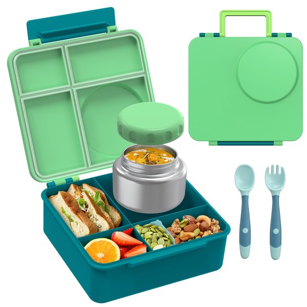 Bento Lunch Box Set for Kids with 8oz Soup Thermo,