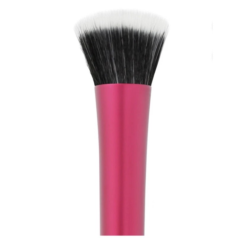 REAL TECHNIQUES Stippling Brush, Dual Fiber Plush Bristles unsealed NIP