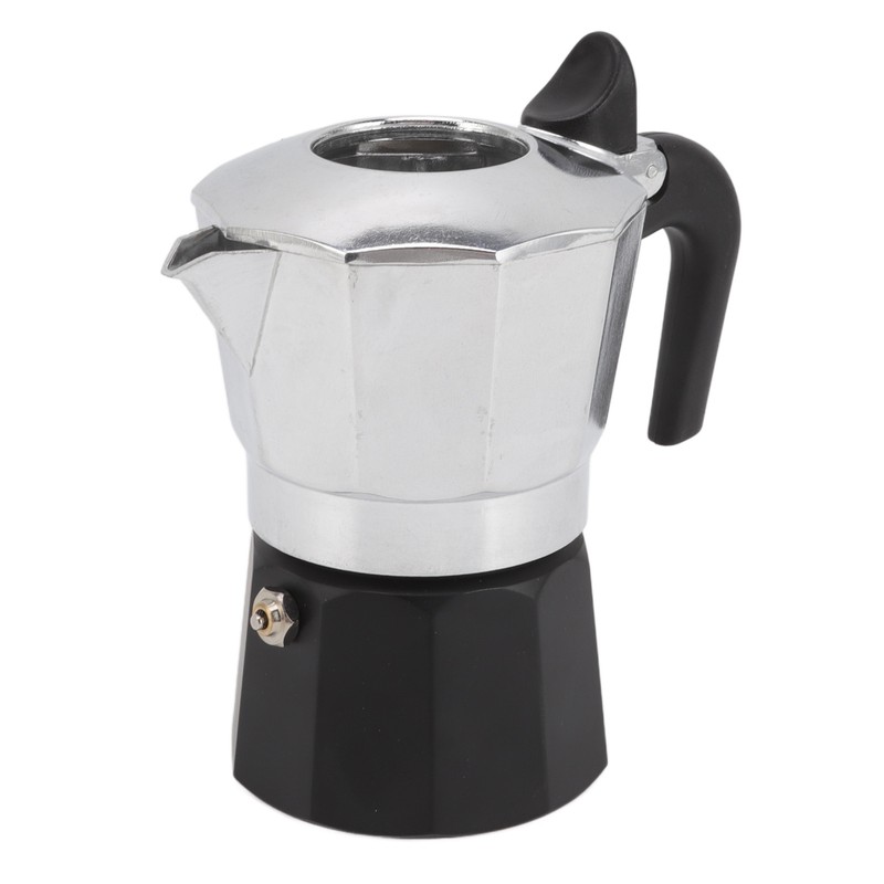 Double Valve Moka Pot Coffee Maker Pot Classic Octagonal Shape