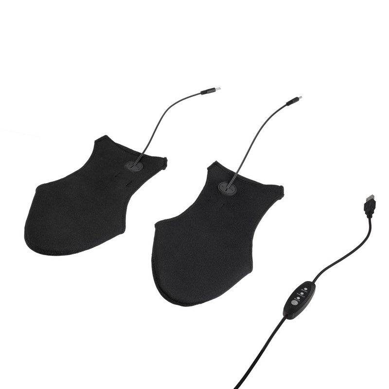 Komine 08-303 EK-303 Motorcycle USB Electric Toe Warmer, Free Black
