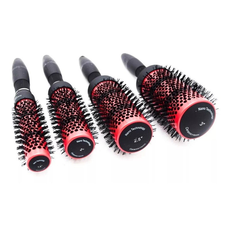 Globusman Kit 4 Cepillos Profesionales Térmicos Ion+cerámica