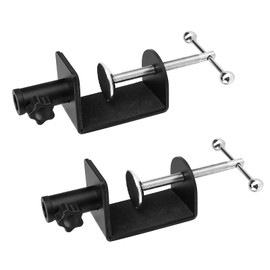 0XBIT Desk Clip for Microphone, Pack of 2 Adjustable Table Clamps, C-Clamp Base with Sponge Pad, Stable Installation, Suitable for Cantilever Stand, Microphone Stand