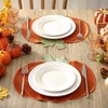 Sunnychicc Pumpkin Placemats Set of 6 Fall Thanksgiving Table Placemats