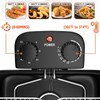 CHEFJOY Electric Deep Fryer with 3 Baskets, 5.3Qt Adjustable Temperature