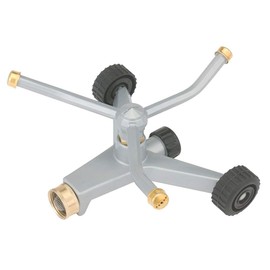 Gilmour Metal Wheeled Base 3-Arm Sprinkler 2100 sq. ft.