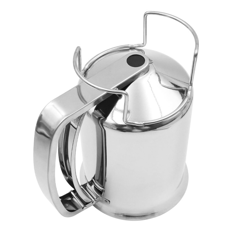 ZONADAH Flour Dispenser Pancake Batter Dispenser with Lid Stainless Steel