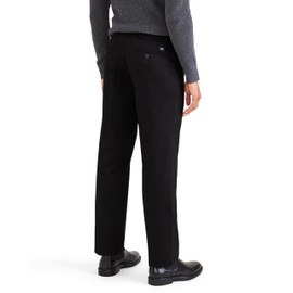 Dockers® Men's Signature Khaki Classic Fit Iron Free with Stain Defender® - Pleated (Regular and Big & Tall), Beautiful Black, 34W x 32L