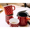 Riess, 0445-020, Kaffeekocher, CLASSIC - COLOR ROT, Durchmesser 11 cm,