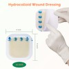 Greetmed Vendas hidrocoloides de 4" x 4" con borde fino,