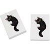 2 x 45mm 'Rolling Black Cat' Erasers/Rubbers (ER00043660)