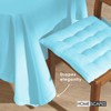 HOMESCAPES Blue Table Cloth, Plain Cotton Tablecloth, Large Rectangular, Handcrafted