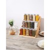 RoyalHouse Bamboo Spice Rack Organizer for Kitchen Cabinet, Countertop Display