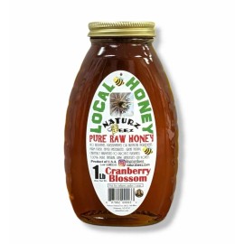 Naturz Beez RAW CRANBERRY BLOSSOM HONEY 1LB 454g 100% PURE RAW HONEY