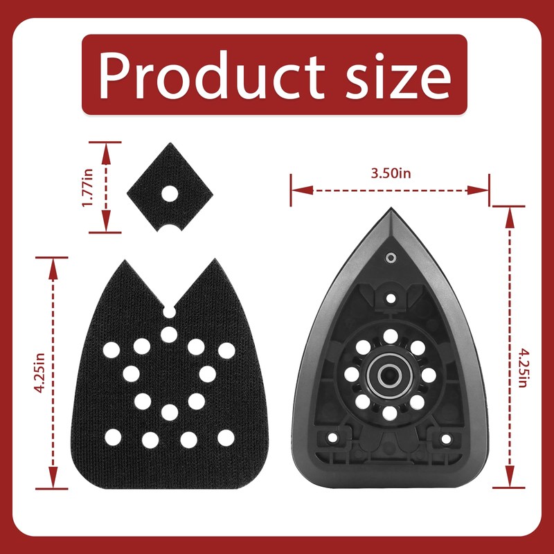 90604245 Fit For Black & Decker Replacement Sander Platen Assembly