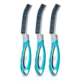 MATRIX Crevice & Grout Cleaning Brush Pack of 3 | Deep Gap Scrubber for Kitchen, Bathroom, Tiles, Window Tracks & Hard-to-Reach Areas | Multi-Purpose Cleaning Tool