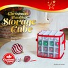 Christmas Village Bauble and Decoration Storage Cube with Padded Dividers