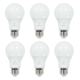 GT-Lite 150W Equivalent 3 Way LED Light Bulbs 6 Pack, 2700K Soft White, A19, E26 Medium Base, 3 Brightness Levels, Adjustable with 3 Way Switch