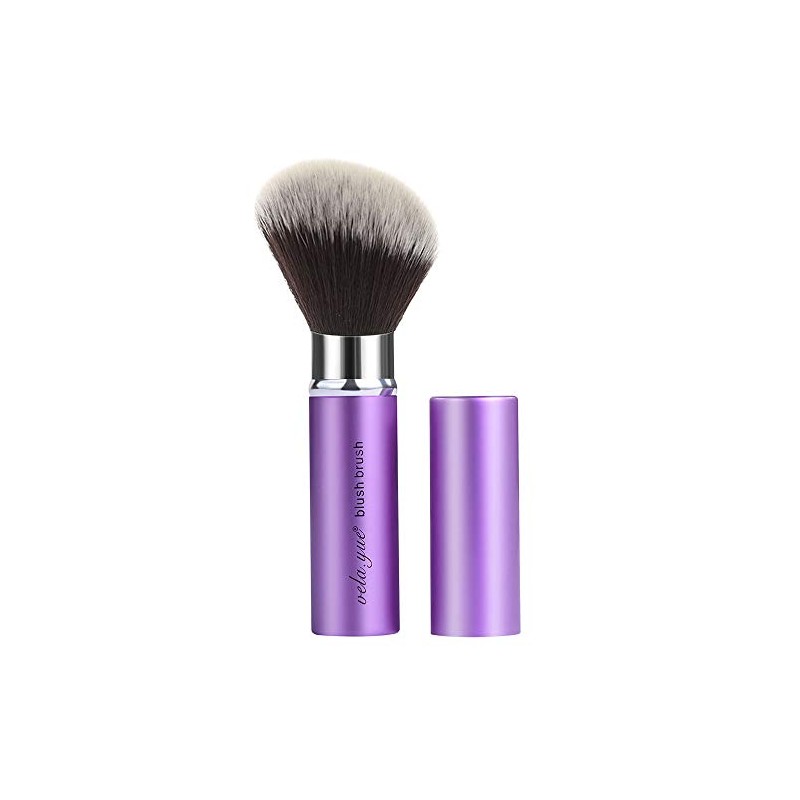 Vela.Yue Brocha Rubor Retráctil Pincel Colorete Kabuki de Maquillaje