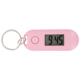 iplusmile Watch Keychain Keychain Pocket Watch Clip on Watch Mini Key Ring Digital Clock Electronic Pocket Watch with Chain Students Keychains Watch for Backpacks, Pink Key Ring Digital Watch