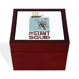 CafePress The Giant Squid Memory Keepsake Jewelry Box, 5"x5"x3.75"