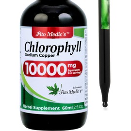 FITO MEDIC'S Lab | Liquid Chlorophyll | Chlorophyll Liquid Drops | 50 mg 200:1 Ratio Extract per Serving