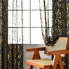 Sutuo Home Black Sheer Curtains 84 Inches Long 2 Panels