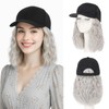 MY-LADY Hat Wig Hat with Hair Attached for Women Baseball