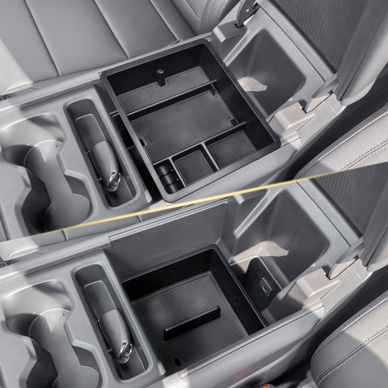 2PCS Rear Center Console Organizer Tray Compatible with 2024 2025
