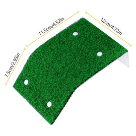 Lotsdonxia Turtle Basking Platform with Suction Cups – Floating Plastic Terrace with Climbing Ramp and Grass Turf Resting Dock for Aquatic Pets in Aquariums