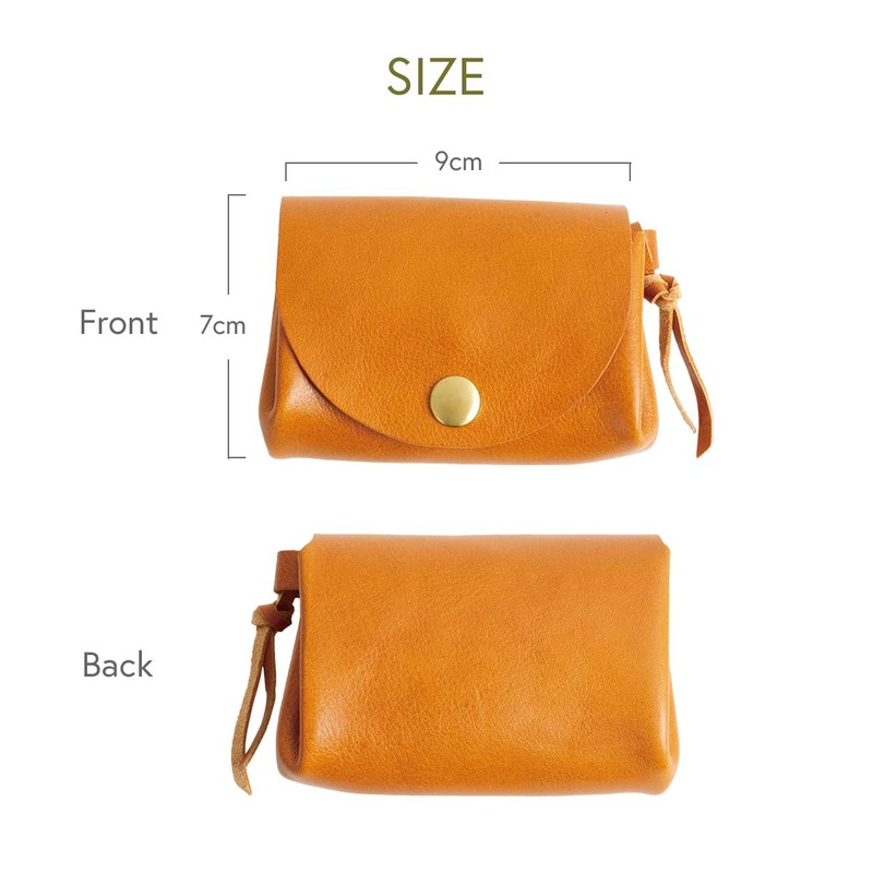 Raficaro Women's Mini Wallet, Coin Purse, Italian Leather, Genuine Leather,