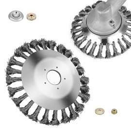 XZEIT Weed Brush Cutter - High Quality Wild Herb Brush for Brush Cutter - 150 x 25.4 mm Bore - Wire Brush Cutter for Effective Weed Removal, Wire Brush Cutter